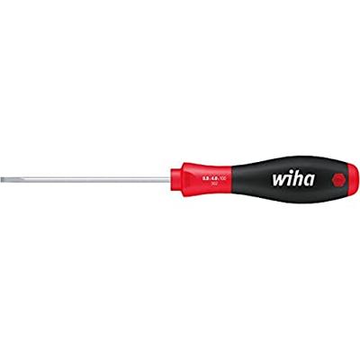 Wiha 302060300 Schroevendraaier SoftFinish sleufkop met ronde kling voor diepliggende schroeven 6.0 mm x 300 mm - 32384
