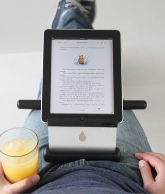 Rain Design iRest standaard voor Apple iPad en tablet zilver, kan ook op een bank - stoel worden gebruikt