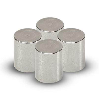 MAUL Neodymium staafgrijpermagneet – robuuste magneet met bijzonder hoge hechtkracht voor een veelzijdig gebruik – magneet sterk met modern design – 16 x 20 mm – 4-pack – lichtzilver
