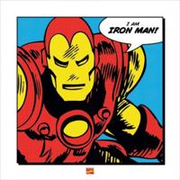 Kunstdruk Iron Man - I Am 40x40cm - thumbnail