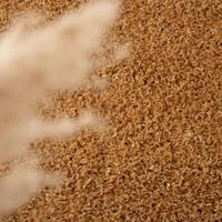 Tapeso Rond hoogpolig vloerkleed shaggy Trend effen - goud - 300 cm - thumbnail