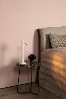 Lucide ANTRIM - Oplaadbare Bureaulamp Binnen/Buiten - Accu/Batterij - LED Dimb. - 1x2,2W 2700K - IP54 - Met draadloos oplaadstation - Wit