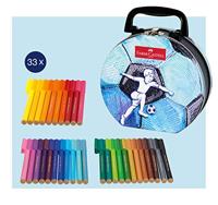 Faber Castell Viltstift Connector - koffer "voetbal" 33 stuks - thumbnail