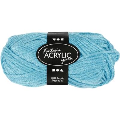 Creativ Company Acrylgaren, turqoise, 50gr, 80m