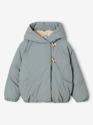 Donsjack voor meisjes groengrijs Donsjack voor meisjes groengrijs