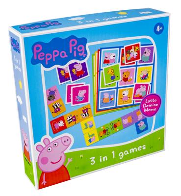 Selecta Peppa pig 3n1 memo lotto domino