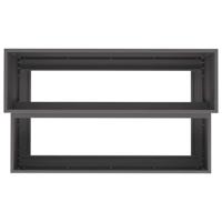 Tuin Bloempot Zwart 100 x 60 x 45 cm Staal - thumbnail