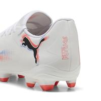 PUMA Future 8 Play Gras / Kunstgras Voetbalschoenen (MG) Wit Felrood Blauw - thumbnail