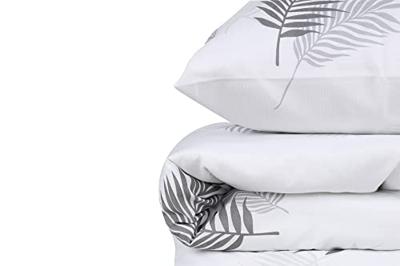 Beddengoedset - 1 dekbedovertrek 220 x 240 cm + 2 kussenslopen 60 x 60 cm - 65% katoen, 35% polyester - Grijs