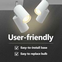 VidaXL Plafondspot met schijnwerpers wit 26 x 26 x 16 cm metaal - thumbnail