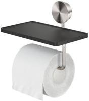 Toiletrolhouder met planchet Geesa Opal RVS geborsteld - thumbnail