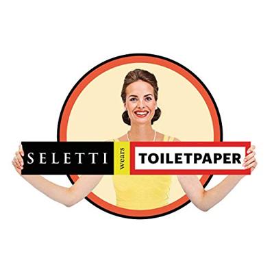 Seletti Toiletpaper kussen 50x50 Two of Spade Seletti Toiletpaper kussen 50x50 Two of Spade