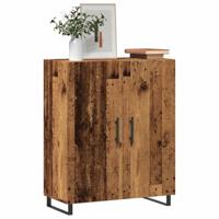Dressoir 69,5x34x90 cm bewerkt hout oud houtkleurig - thumbnail