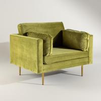 Nohr Fauteuil 'Tylan' Velvet, kleur Groen - thumbnail