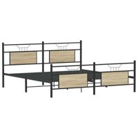Bedframe zonder matras hout sonoma eikenkleurig 140x200 cm - thumbnail