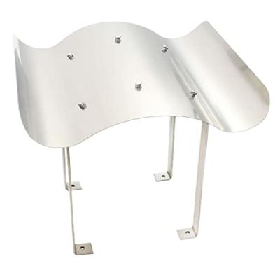 Schoorsteenkap roestvrij staal zilverkleurig