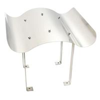 Schoorsteenkap roestvrij staal zilverkleurig - thumbnail