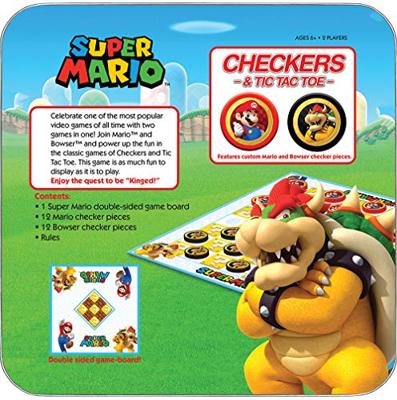 Super Mario - Checkers & Tic Tac Toe
