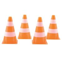 Johntoy Sports active oranje witte pylonnen, 4st. - thumbnail