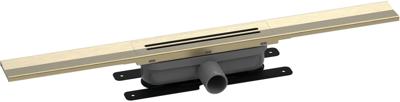Easy drain R-line Clean Color douchegoot 70cm brushed brass rlced700bbs