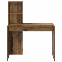 Bureau met plank Oud hout 102 x 50 x 124 cm Bewerkt hout - thumbnail