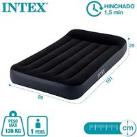 Intex 66552NP 2-Persoons Opblaasbare Bank-Bed 203x224x66 cm Antraciet - thumbnail