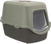 TRIXIE Vico kattenbak - Deksel - Gerecycled - 40 × 40 × 56 cm - Antraciet en grijsgroen - thumbnail