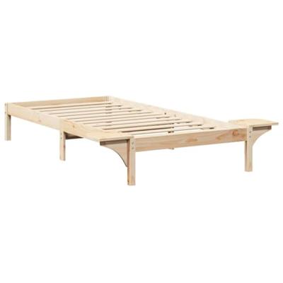 Bedframe met nachttafels Bruin 100 x 200 cm Bruin Bedframe met nachttafels Bruin 100 x 200 cm Bruin