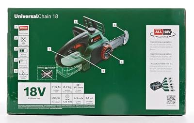 BOSCH UniversalChain 18 draadloze kettingzaag - Eén gereedschap zonder batterij - thumbnail