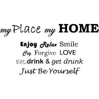 My place - Muursticker