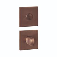 Intersteel WC-sluiting verdekt 53x53x6mm met stift 6-8mm PVD Brons - thumbnail