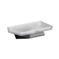 Zeephouder Sapho Soul Crystal Hangend 16.9x5.8 cm Chroom / Melkglas - thumbnail