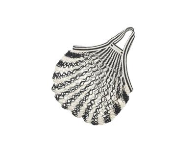 Bo Weevil Nettas - korte hengsels - biologisch katoen - zwart/wit