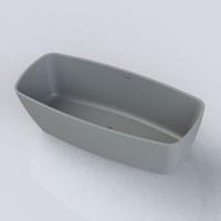 Vrijstaand Ligbad Boss & Wessing Cali 174x78x55 cm Cast Marble Beton Grijs Boss & Wessing - thumbnail