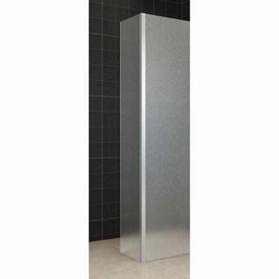 Zijwand Wiesbaden met Hoekprofiel 35x200 10mm NANO Geheel Mat Glas