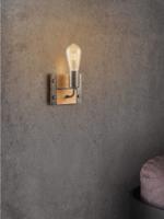 Home sweet home wandlamp denton 1L - hout/burned metal - thumbnail