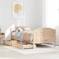 Bedframe zonder matras massief grenenhout 90x190 cm - thumbnail