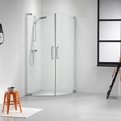 Douchecabine Sealskin Get Wet Impact Kwartrond 90x90x195cm Chroom/Zilver Hoogglans Helder Glas Douchecabine Sealskin Get Wet Impact Kwartrond 90x90x195cm Chroom/Zilver Hoogglans Helder Glas