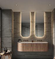 Spiegel Hipp Design SPV SLP2 Rechthoek 50x140 cm Met Afgeronde Hoeken Met Verlichting - thumbnail