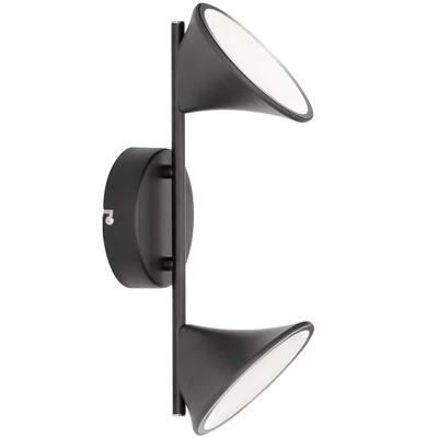 Wofi Wandlamp Chara Duo LED zwart Wofi Wandlamp Chara Duo LED zwart
