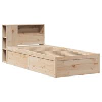 Bedframe zonder matras massief grenenhout 75x190 cm - thumbnail