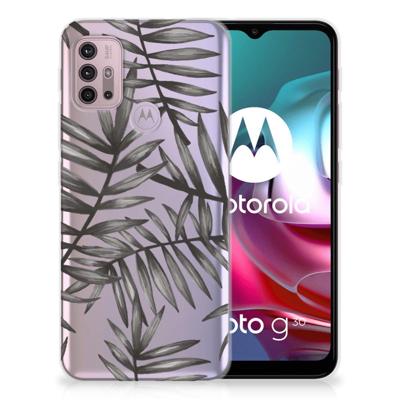 Motorola Moto G30 | G10 | TPU Case | Leaves Grey Motorola Moto G30 | G10 | TPU Case | Leaves Grey