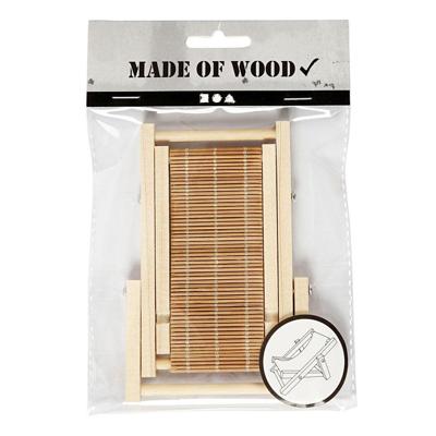 Creativ Company Strandstoel, l: 9,5 cm, b: 7,5 cm, 1 stuk