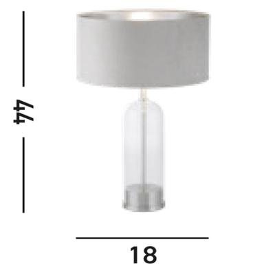 Searchlight Unieke tafellampOxford met taupe kap - EU81713TA