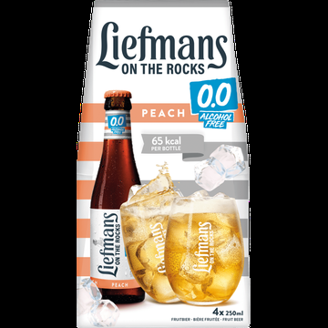 Liefmans Fruitbier Peach 0% 4x250ML bij Jumbo