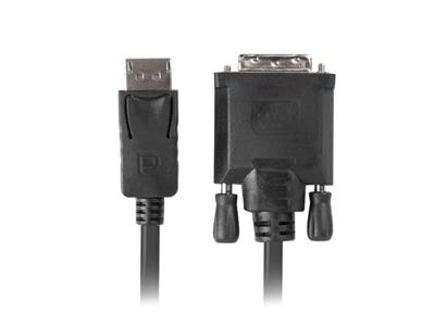 Lanberg CA-DPDV-10CU-0010-BK video kabel adapter 1 m DisplayPort DVI-D Zwart