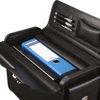 Alassio Pilotenkoffer Genova Imitatieleer Zwart - thumbnail