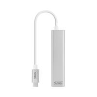 NanoCable 10.03.0404 - ethernetadapter USB C + 3 x USB 3.0 hub (Gigabit 10/100/1000 Mbps, Nintendo Switch, PC, laptop, Windows 10, 8, 7, XP, Vista, Mac OS en Linux), 15 cm - thumbnail