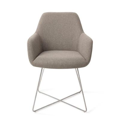 Jesper Home Eetkamerstoel 'Hiroo' Cross Steel, kleur Foggy Fusion