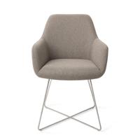 Jesper Home Eetkamerstoel 'Hiroo' Cross Steel, kleur Foggy Fusion - thumbnail